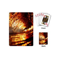 Wave Art Mood Water Sea Beach Playing Cards Single Design (mini)