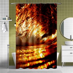 Wave Art Mood Water Sea Beach Shower Curtain 48  X 72  (small) 