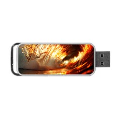 Wave Art Mood Water Sea Beach Portable Usb Flash (one Side)