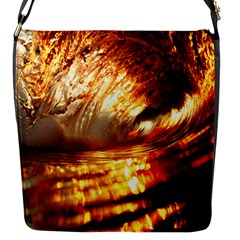 Wave Art Mood Water Sea Beach Flap Closure Messenger Bag (s)