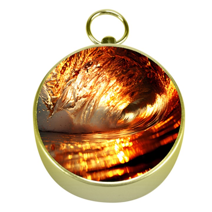 Wave Art Mood Water Sea Beach Gold Compasses