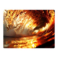 Wave Art Mood Water Sea Beach Two Sides Premium Plush Fleece Blanket (mini)