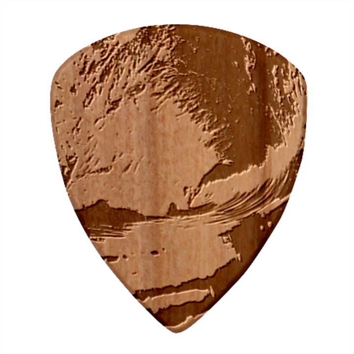 Wave Art Mood Water Sea Beach Wood Guitar Pick (Set of 10)