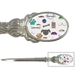 Cat Dog Pet Doodle Cartoon Sketch Cute Kitten Kitty Animal Drawing Pattern Letter Opener by Bedest