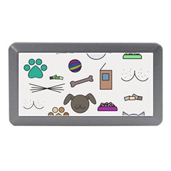 Cat Dog Pet Doodle Cartoon Sketch Cute Kitten Kitty Animal Drawing Pattern Memory Card Reader (mini) by Bedest