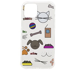 Cat Dog Pet Doodle Cartoon Sketch Cute Kitten Kitty Animal Drawing Pattern Iphone 12 Pro Max Tpu Uv Print Case