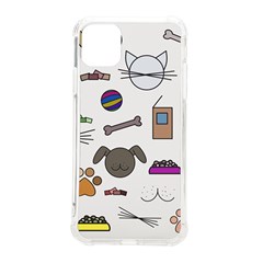 Cat Dog Pet Doodle Cartoon Sketch Cute Kitten Kitty Animal Drawing Pattern Iphone 11 Pro Max 6 5 Inch Tpu Uv Print Case by Bedest