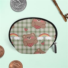 Bear Cartoon Pattern Strawberry Rainbow Nature Animal Cute Design Accessory Pouch (small) by Bedest