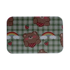 Bear Cartoon Pattern Strawberry Rainbow Nature Animal Cute Design Open Lid Metal Box (silver)   by Bedest