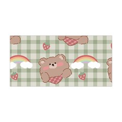 Bear Cartoon Pattern Strawberry Rainbow Nature Animal Cute Design Yoga Headband by Bedest