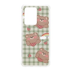 Bear Cartoon Pattern Strawberry Rainbow Nature Animal Cute Design Samsung Galaxy S20 Ultra 6 9 Inch Tpu Uv Case by Bedest