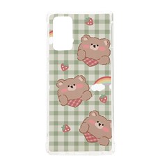 Bear Cartoon Pattern Strawberry Rainbow Nature Animal Cute Design Samsung Galaxy Note 20 Tpu Uv Case by Bedest