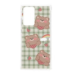 Bear Cartoon Pattern Strawberry Rainbow Nature Animal Cute Design Samsung Galaxy Note 20 Ultra Tpu Uv Case by Bedest