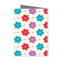 Abstract Art Pattern Colorful Artistic Flower Nature Spring Mini Greeting Cards (pkg Of 8) by Bedest