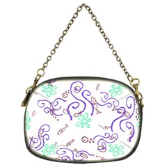 Fish Lilies Sea Aquatic Flowers Algae Bubble Animal Wildlife Nature Ocean Chain Purse (two Sides) by Bedest