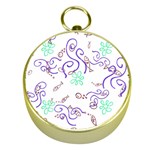 Fish Lilies Sea Aquatic Flowers Algae Bubble Animal Wildlife Nature Ocean Gold Compasses Front