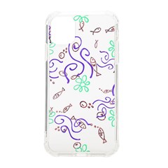 Fish Lilies Sea Aquatic Flowers Algae Bubble Animal Wildlife Nature Ocean Iphone 11 Tpu Uv Print Case by Bedest