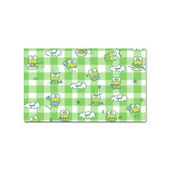 Frog Cartoon Pattern Cloud Animal Cute Seamless Sticker (rectangular) by Bedest