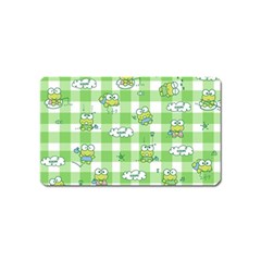 Frog Cartoon Pattern Cloud Animal Cute Seamless Magnet (name Card) by Bedest