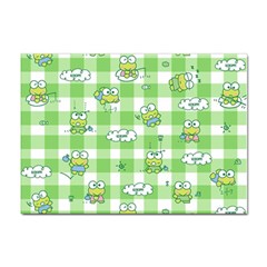 Frog Cartoon Pattern Cloud Animal Cute Seamless Sticker A4 (10 Pack) by Bedest