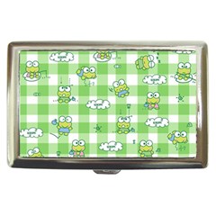 Frog Cartoon Pattern Cloud Animal Cute Seamless Cigarette Money Case by Bedest