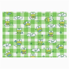 Frog Cartoon Pattern Cloud Animal Cute Seamless Large Glasses Cloth (2 Sides) by Bedest