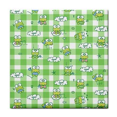 Frog Cartoon Pattern Cloud Animal Cute Seamless Face Towel by Bedest