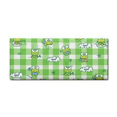 Frog Cartoon Pattern Cloud Animal Cute Seamless Hand Towel by Bedest