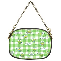 Frog Cartoon Pattern Cloud Animal Cute Seamless Chain Purse (one Side) by Bedest