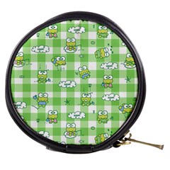 Frog Cartoon Pattern Cloud Animal Cute Seamless Mini Makeup Bag by Bedest