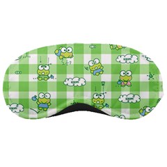 Frog Cartoon Pattern Cloud Animal Cute Seamless Sleep Mask by Bedest