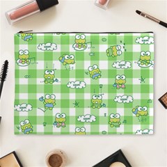 Frog Cartoon Pattern Cloud Animal Cute Seamless Cosmetic Bag (xl) by Bedest