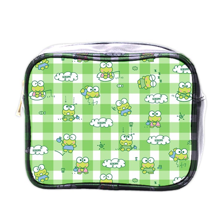 Frog Cartoon Pattern Cloud Animal Cute Seamless Mini Toiletries Bag (One Side)