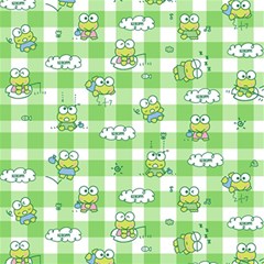 Frog Cartoon Pattern Cloud Animal Cute Seamless Play Mat (square) by Bedest