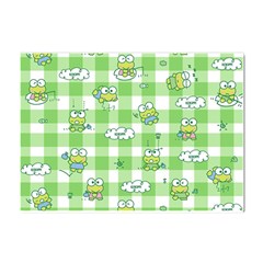 Frog Cartoon Pattern Cloud Animal Cute Seamless Crystal Sticker (a4) by Bedest