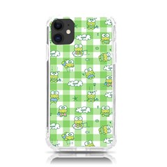 Frog Cartoon Pattern Cloud Animal Cute Seamless Iphone 11 Tpu Uv Print Case by Bedest