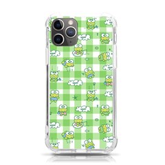 Frog Cartoon Pattern Cloud Animal Cute Seamless Iphone 11 Pro 5 8 Inch Tpu Uv Print Case by Bedest