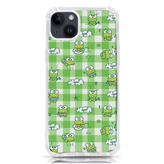 Frog Cartoon Pattern Cloud Animal Cute Seamless Iphone 14 Plus Tpu Uv Print Case by Bedest