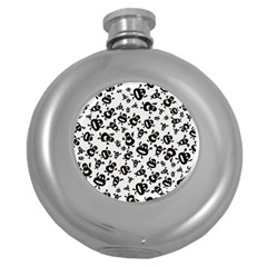 Bacteria Virus Monster Pattern Round Hip Flask (5 Oz) by Bedest