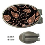 Background Beautiful Decorative Wallpaper Decor Backdrop Digital Graphic Design Trends Unique Style Money Clips (Oval)  Front