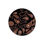 Background Beautiful Decorative Wallpaper Decor Backdrop Digital Graphic Design Trends Unique Style Rubber Coaster (Round) Front