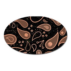 Background Beautiful Decorative Wallpaper Decor Backdrop Digital Graphic Design Trends Unique Style Oval Magnet by Bedest