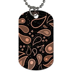 Background Beautiful Decorative Wallpaper Decor Backdrop Digital Graphic Design Trends Unique Style Dog Tag (one Side) by Bedest