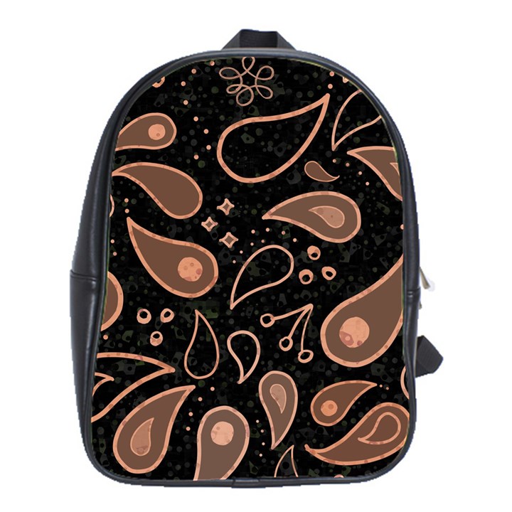 Background Beautiful Decorative Wallpaper Decor Backdrop Digital Graphic Design Trends Unique Style School Bag (Large)