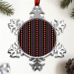 Beautiful Digital Graphic Unique Style Standout Graphic Metal Small Snowflake Ornament by Bedest