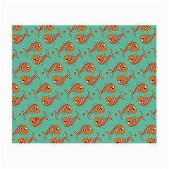 Cute Fish Underwater Sea Ocean Nature Aquarium Goldfish Marine Water Small Glasses Cloth (2 Sides) by Bedest