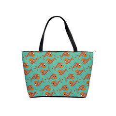 Cute Fish Underwater Sea Ocean Nature Aquarium Goldfish Marine Water Classic Shoulder Handbag by Bedest