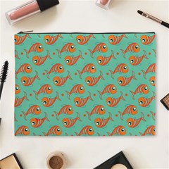 Cute Fish Underwater Sea Ocean Nature Aquarium Goldfish Marine Water Cosmetic Bag (xl) by Bedest