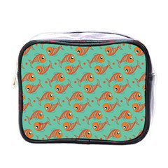 Cute Fish Underwater Sea Ocean Nature Aquarium Goldfish Marine Water Mini Toiletries Bag (one Side) by Bedest