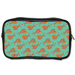 Cute Fish Underwater Sea Ocean Nature Aquarium Goldfish Marine Water Toiletries Bag (two Sides) by Bedest